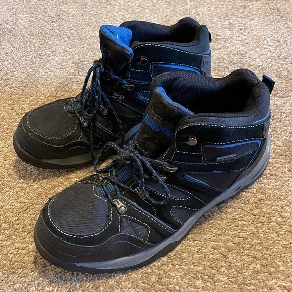 Brahma Black Blue Mens Hiking Outdoor Work Boots Steel Toe waterproof Sz 13 - Picture 7 of 11